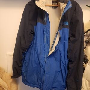 The North Face Men's Dual-Tone Blue and Black Jacket L